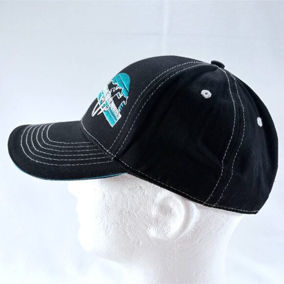 Cowgirl Hardware Black Embroidered Snapback Womens Baseball Cap Hat - Picture 6 of 8